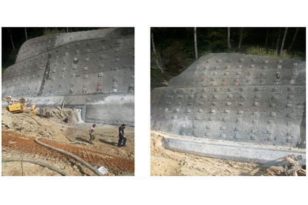 پروژه پایدارسازی دائم ترانشه ورودی تونل شیرگاه قائم شهر 